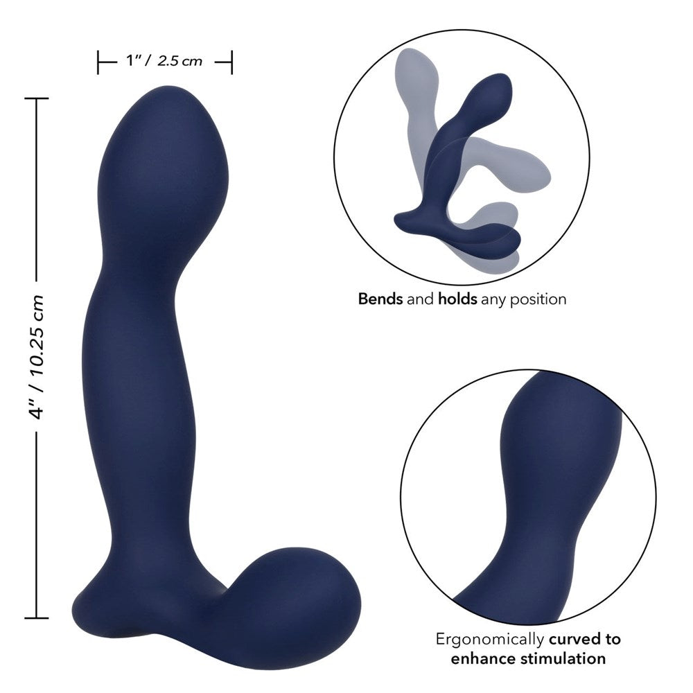 California Exotics Viceroy Expert Silicone Prostate Probe Anatomical Curve - - Prostate Sex Toys