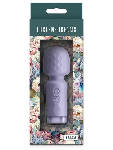 NS Novelties Lust n Dreams Salsa Body Wand Massager Lavender USB Rechargeable - Body Wands