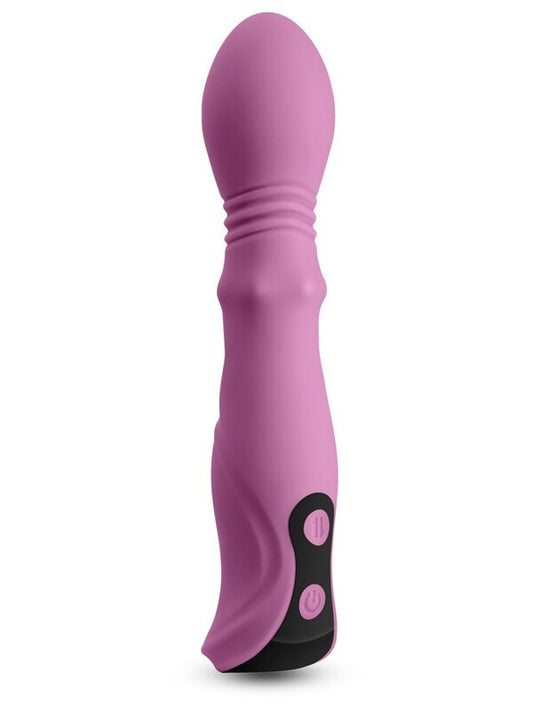 NS Novelties Lust-n-Dreams Cadence Thrusting Vibrator Blush - - G-Spot Vibrators
