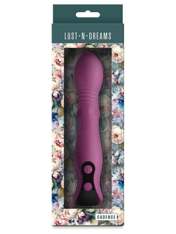 NS Novelties Lust n Dreams Cadence Thrusting Vibrator Blush with Digital Display - G-Spot Vibrators