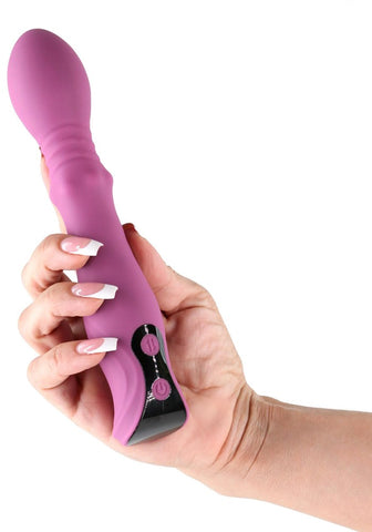 NS Novelties Lust n Dreams Cadence Thrusting Vibrator Blush with Digital Display - G-Spot Vibrators