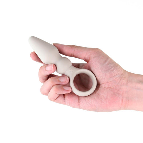 NS Novelties Lust n Dreams Bossa Anal Vibrator Fog with Finger Ring - Anal Vibrators