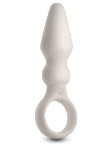 NS Novelties Lust n Dreams Bossa Anal Vibrator Fog with Finger Ring - Anal Vibrators
