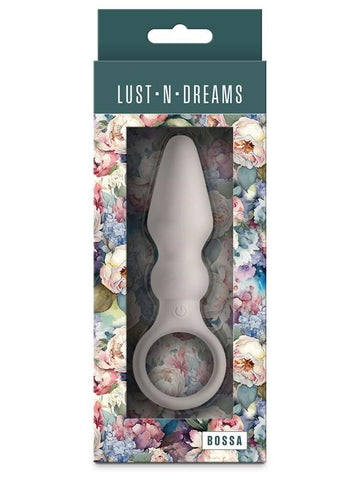 NS Novelties Lust n Dreams Bossa Anal Vibrator Fog with Finger Ring - Anal Vibrators