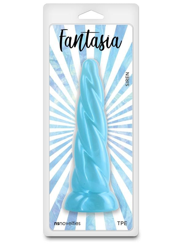 NS Novelties Fantasia Siren Flexible Anal Dildo Turquoise - - Anal Dildos