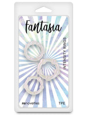 NS Novelties Fantasia Intensity Stretchy Cock Rings Pearl - - Cock Ring Sets
