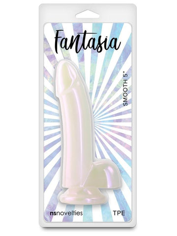 NS Novelties Fantasia Smooth 5 Inch Realistic Dildo Pearl TPE Material - Realistic Dildos