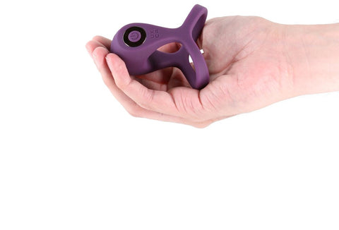 NS Novelties INYA Valiant Vibrating Cock Ring Berry with Dual Stimulation - Vibrating Cock Rings