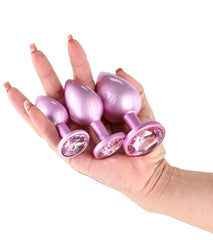 NS Novelties Rear Assets Anal Trainer Kit Iridescent Pink - - Butt Plugs