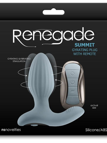 NS Novelties Renegade Summit Remote Control Prostate Vibrator Gray Remote Control - Prostate Sex Toys