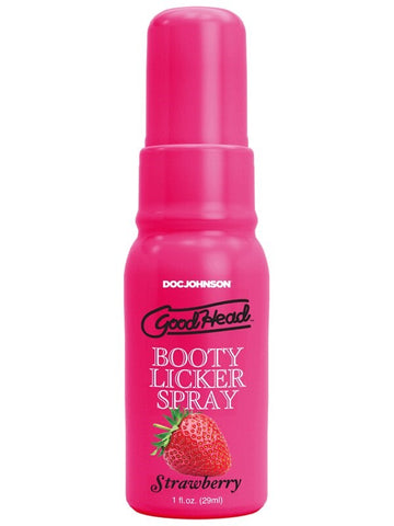 Doc Johnson GoodHead Booty Licker Cherry Flavor Anal Spray for Oral Play - Delay and Excite Sprays