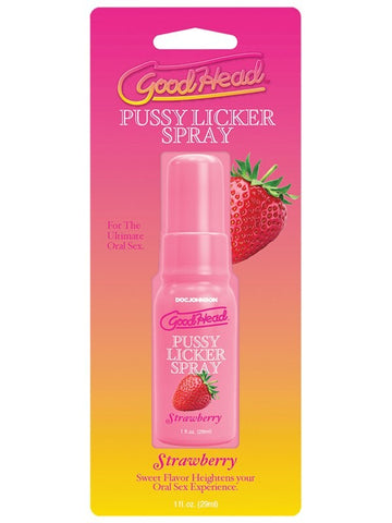 Doc Johnson GoodHead Pussy Licker Sex Delay Spray 29 ml Cherry Flavored Spray - Delay and Excite Sprays