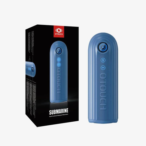 OTouch Submarine Submersible Vibrating Male Masturbator with Triple Action - Masturbators and Strokers