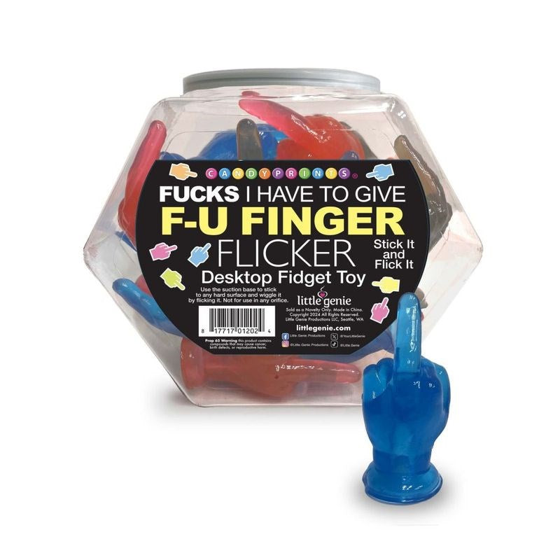 Little Genie 12 FY Finger Flickers Candy 24 Pc Fish Bowl Novelty Stress Relief - - Party Gifts and Novelties