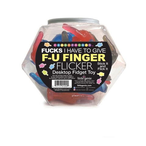 Little Genie 12 FY Finger Flickers Candy 24 Pc Fish Bowl Novelty Stress Relief - Party Gifts and Novelties