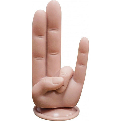 Hott Products Finger Fest The Shocker Realistic Dildo Flesh Multi Point Stimulation - Realistic Dildos