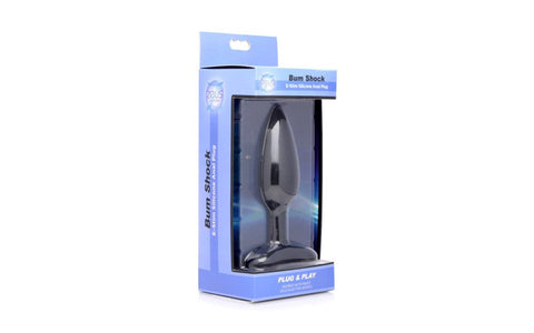 XR Brands Zeus Bum Shock Electro Stimulation Silicone Anal Plug Conductive - Butt Plugs