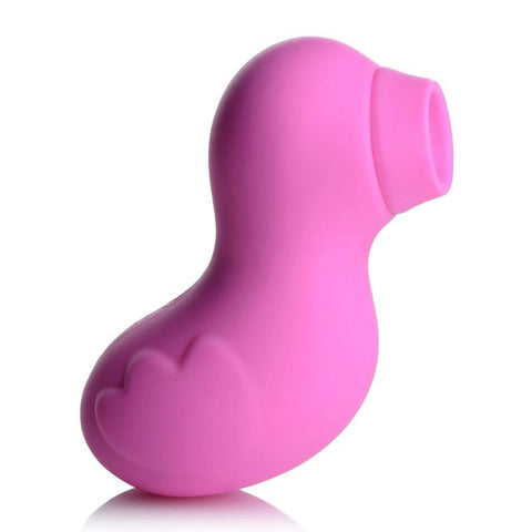 XR Brands Shegasm Sucky Ducky Silicone Clitoral Stimulator Pink Suction Tech - Clit Ticklers and Pulsators