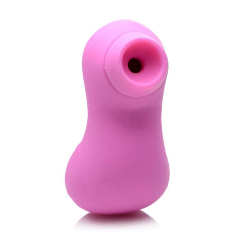 XR Brands Shegasm Sucky Ducky Silicone Clitoral Stimulator Pink Suction Tech - Clit Ticklers and Pulsators