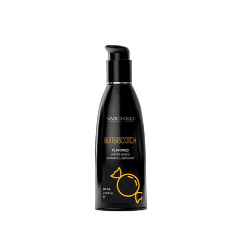 Wicked Sensual Care Wicked Aqua Flavoured Water Based Lubricant 60 ml Butterscotch - Water Based Lubes