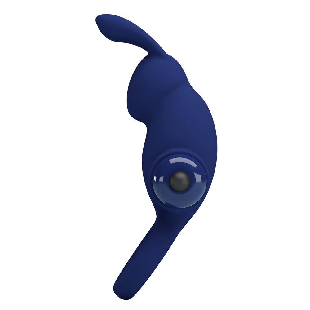 Pretty Love Jiro 10 Functions Powerful Cock Ring Navy Blue - - Vibrating Cock Rings