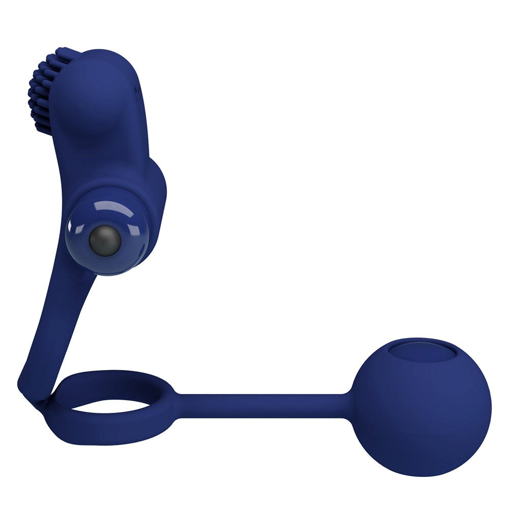 Pretty Love Remington Powerful Mens Cock Ring Navy Blue - - Vibrating Cock Rings