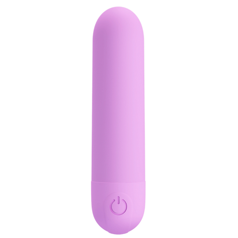 Baile Pretty Love Stefan Rechargeable Mini Bullet Massager with Dual Rings - Bullet Vibrators