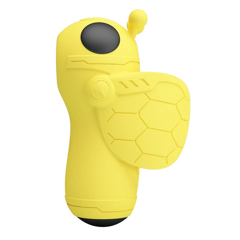 Baile Pretty Love Magic Bee Rechargeable Finger Vibrator Yellow Finger Ring - Finger and Tongue Vibrators