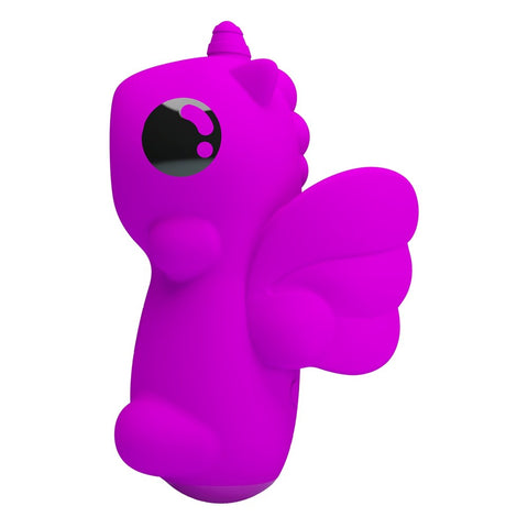 Baile Pretty Love Magic Unicorn Vibrating Finger Massager Purple Clitoral Ring - Finger and Tongue Vibrators