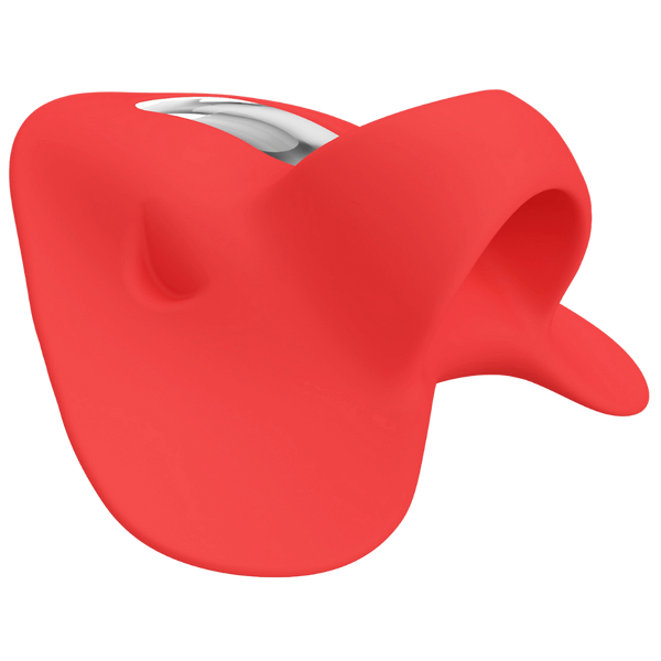 Pretty Love Carnation Rechargeable Finger Vibrator Red - - Finger and Tongue Vibrators