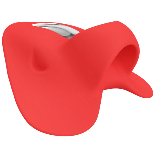 Pretty Love Carnation Rechargeable Finger Vibrator Red - - Finger and Tongue Vibrators