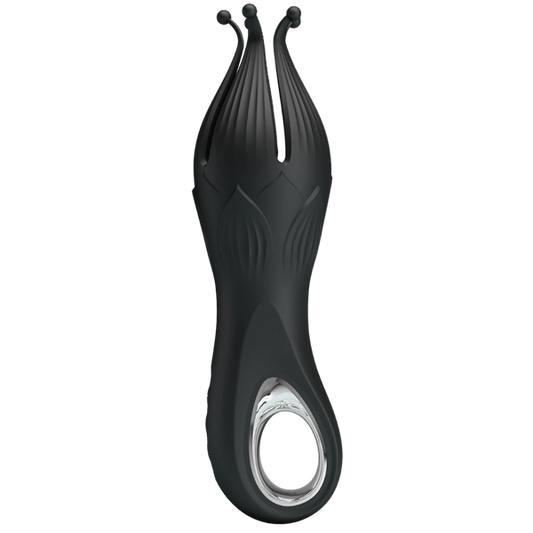 Pretty Love Arella Rechargeable Clitoral Massager Black - - Clit Ticklers and Pulsators