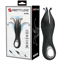 Pretty Love Arella Rechargeable Clitoral Massager Black - - Clit Ticklers and Pulsators