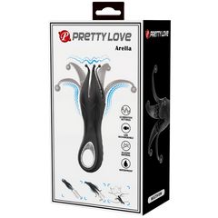 Pretty Love Arella Rechargeable Clitoral Massager Black - - Clit Ticklers and Pulsators