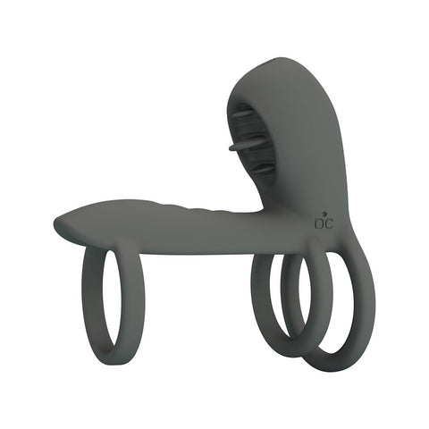 Pretty Love Jammy Master Vibrating Cock Ring Grey - Vibrating Cock Rings