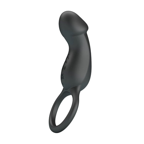 Baile Pretty Love Super Power Trae Mens Cock Ring Black Erection Support - Vibrating Cock Rings