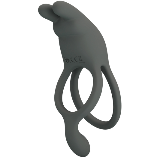 Pretty Love Seth Master Vibrating Cock Ring Grey - - Vibrating Cock Rings