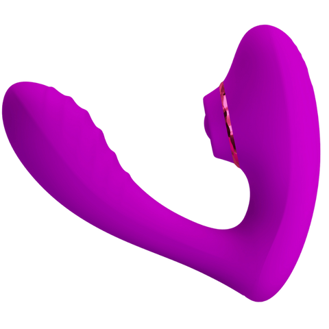 Pretty Love Nauty Rechargeable Clitoral Stimulator Purple - Clit Ticklers and Pulsators