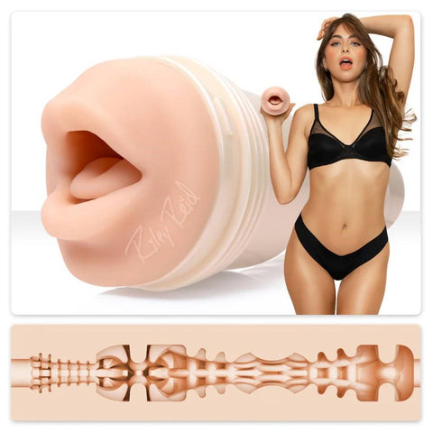 Fleshlight Girls Riley Reid Insomnia Male Masturbator with Oral Texture - Masturbators and Strokers