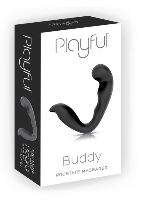 Playful Buddy Vibrating Prostate Massager Black - - Prostate Sex Toys