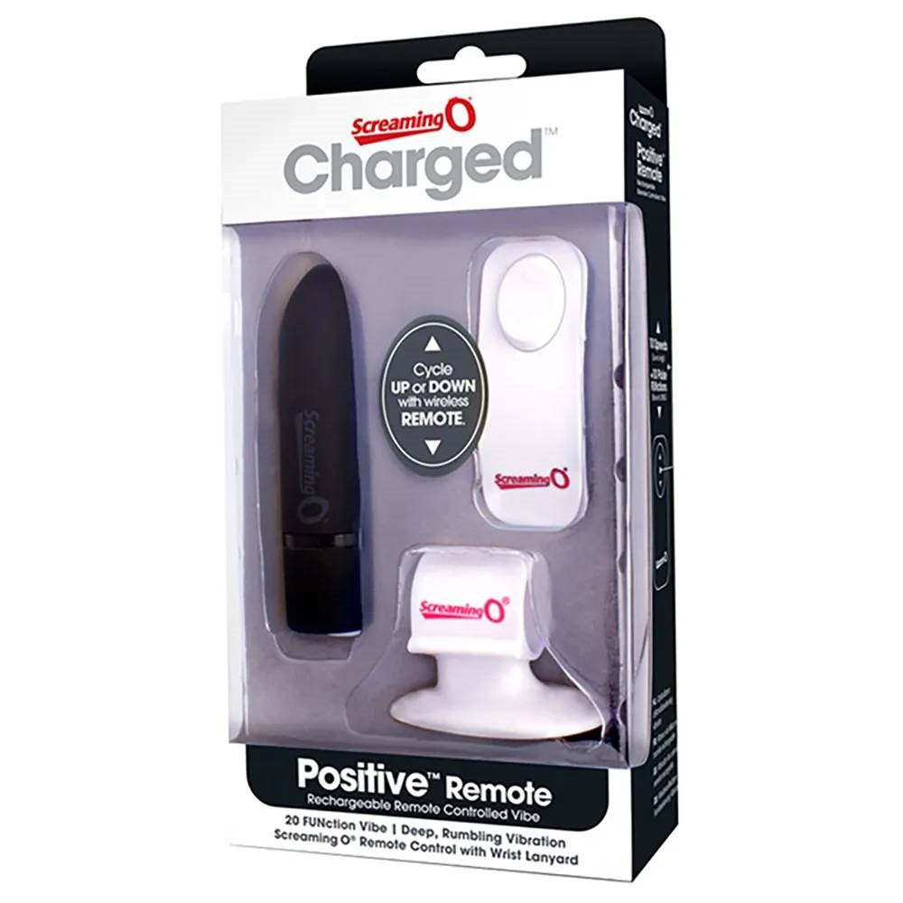 Screaming O Charged Positive Remote Control Vibrator with Wireless Control - - Remote Control Vibrators