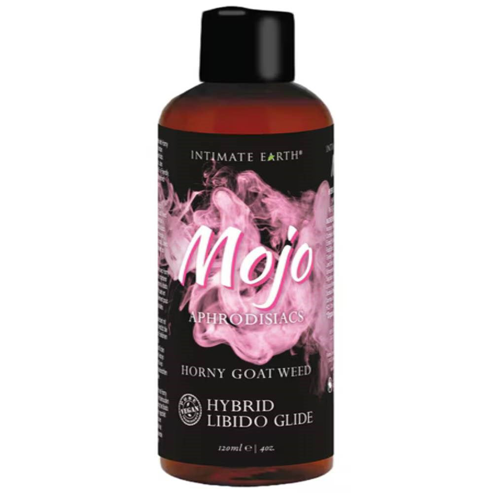 Intimate Earth Mojo Horny Goat Weed Hybrid Libido Glide 120ml Botanical Lube - - Massage Oils and Lubricants