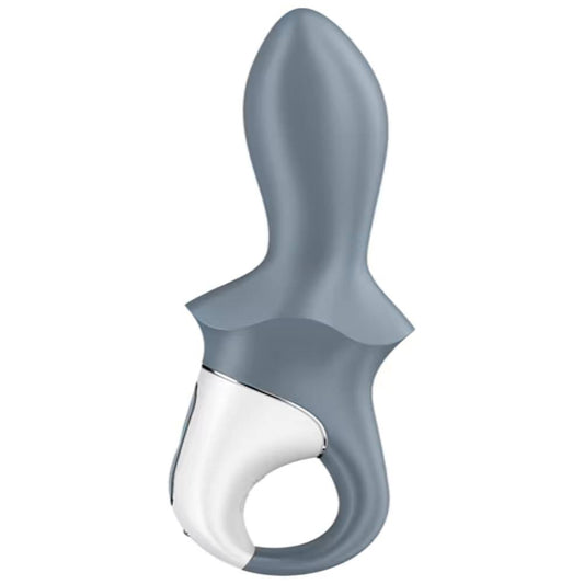 Satisfyer Air Pump Booty 1 Inflatable Anal Vibrator Grey - - Anal Vibrators