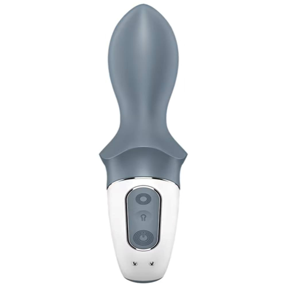 Satisfyer Air Pump Booty 1 Inflatable Anal Vibrator Grey - - Anal Vibrators