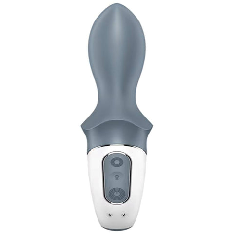 Satisfyer Air Pump Booty 1 Inflatable Anal Vibrator Grey Customizable Size - Anal Vibrators
