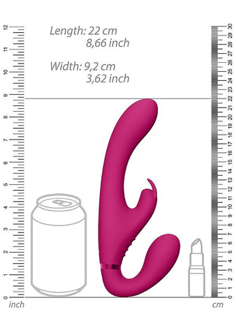 Shots Toys Vive Suki Vibrating Strapless Strap On Sex Toys Triple Motor - Strap On Sextoys