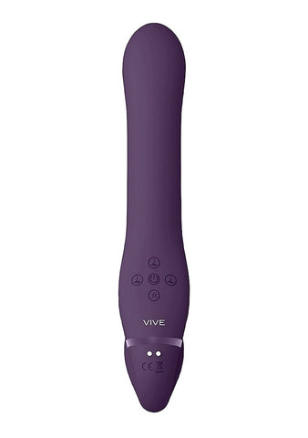 Shots Toys Vive Ai Dual Vibrating & Air Wave Tickler Strapless Strap On - Strap On Sextoys