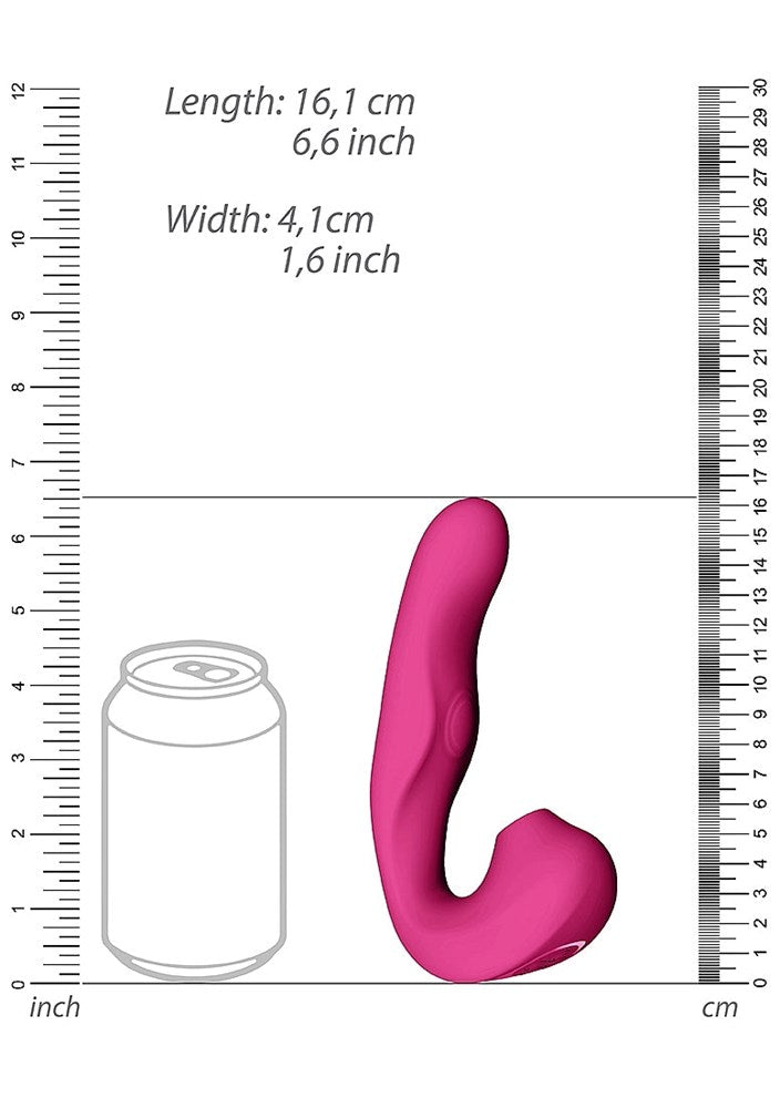 Shots Toys Vive Zaki Air and Pulse Wave G Spot Vibrator Triple Technology - - G-Spot Vibrators