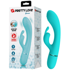 Pretty Love Scocco Dual Motor Silicone Rabbit Massager - - Rabbit Vibrators