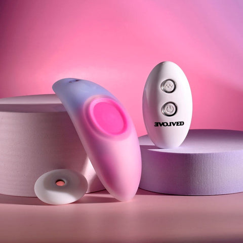 Evolved PARADISE Remote Control Panty Vibrator Pink/Purple Magnetic Wearable - Remote Control Vibrators
